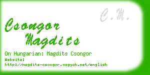 csongor magdits business card